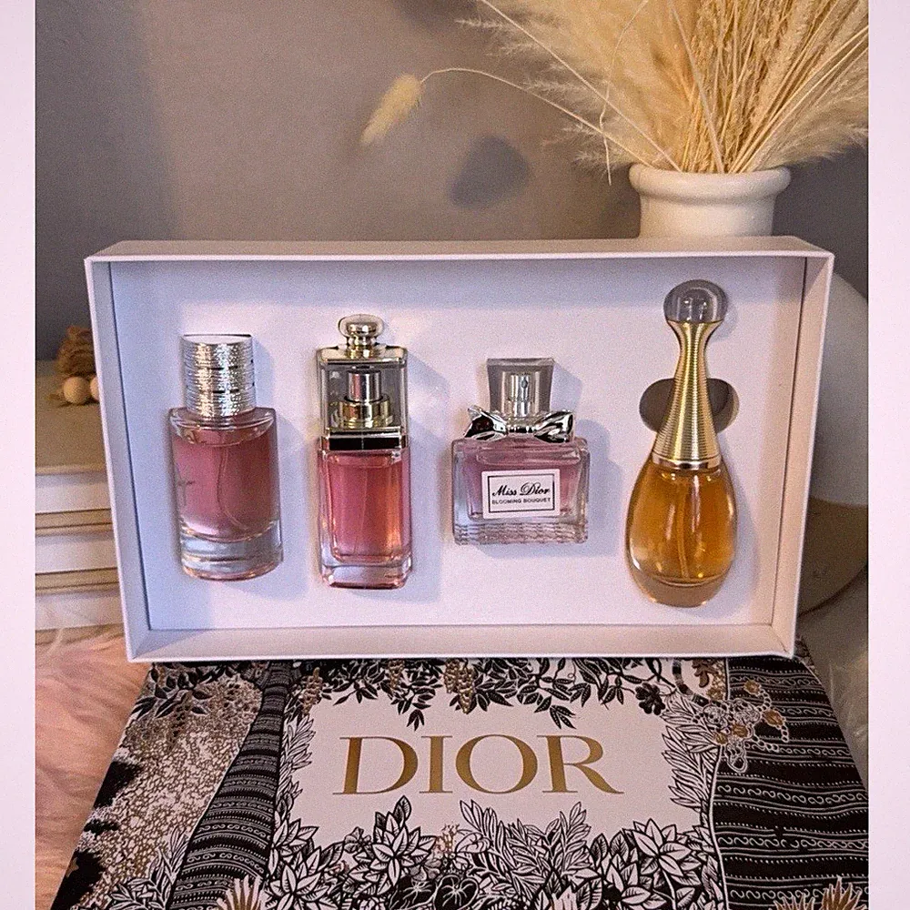Christian Dior Perfume Miniature Collection Gift Set with Box - 4 Bottles
