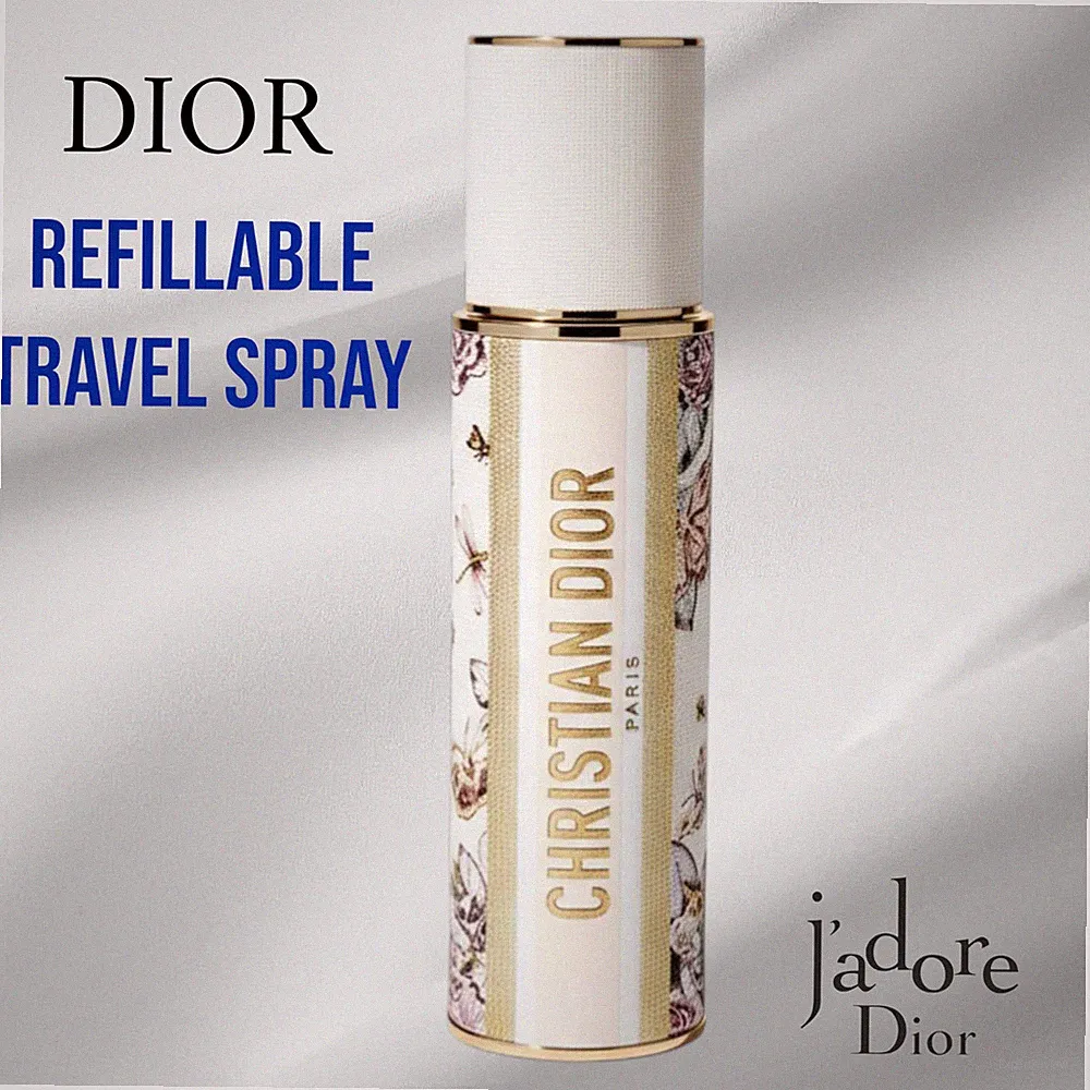 Dior J’adore EDP Refillable Travel Atomizer 10ml Leather Perfume Spray Case