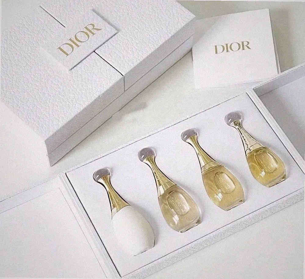 Dior J'adore Perfume Fragrance 4 Piece Deluxe Travel Size Set New In Box
